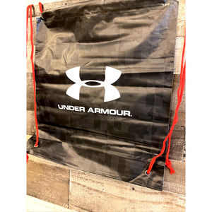 Under Armour Drawstring Backpack Unisex Adult Black Red White NEW 2055